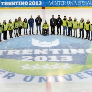 Alcuni dei volontari della Winter Universiade Trentino 2013