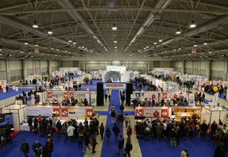 Exhibition stands. 